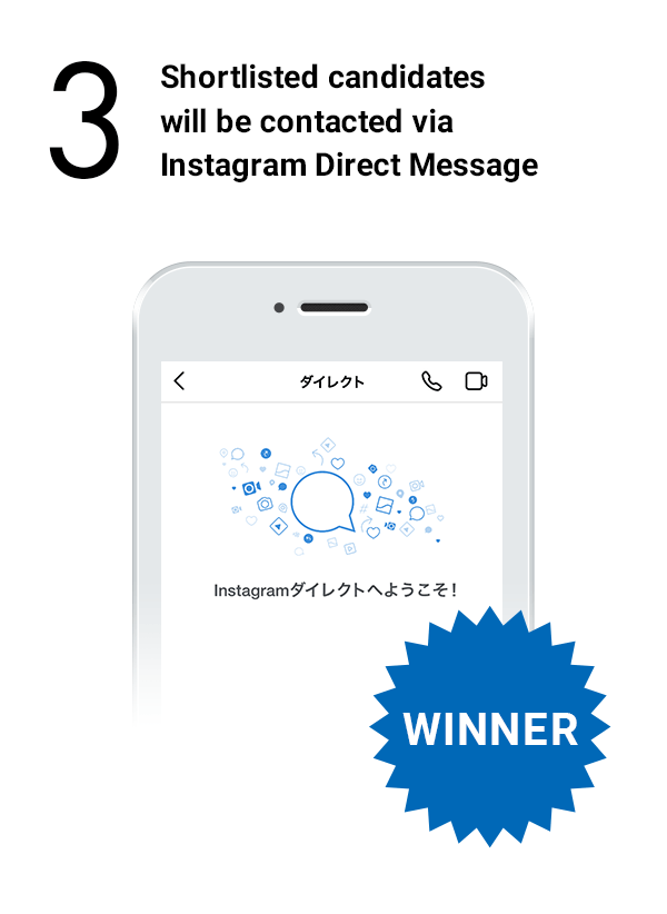 Shortlisted candidates will be contacted via Instagram Direct Message
